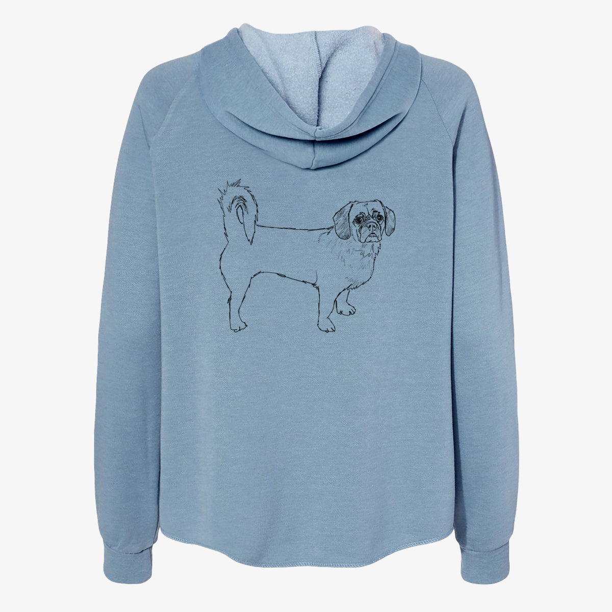Doodled Stanley the Peagle - Women's Cali Wave Zip-Up Sweatshirt