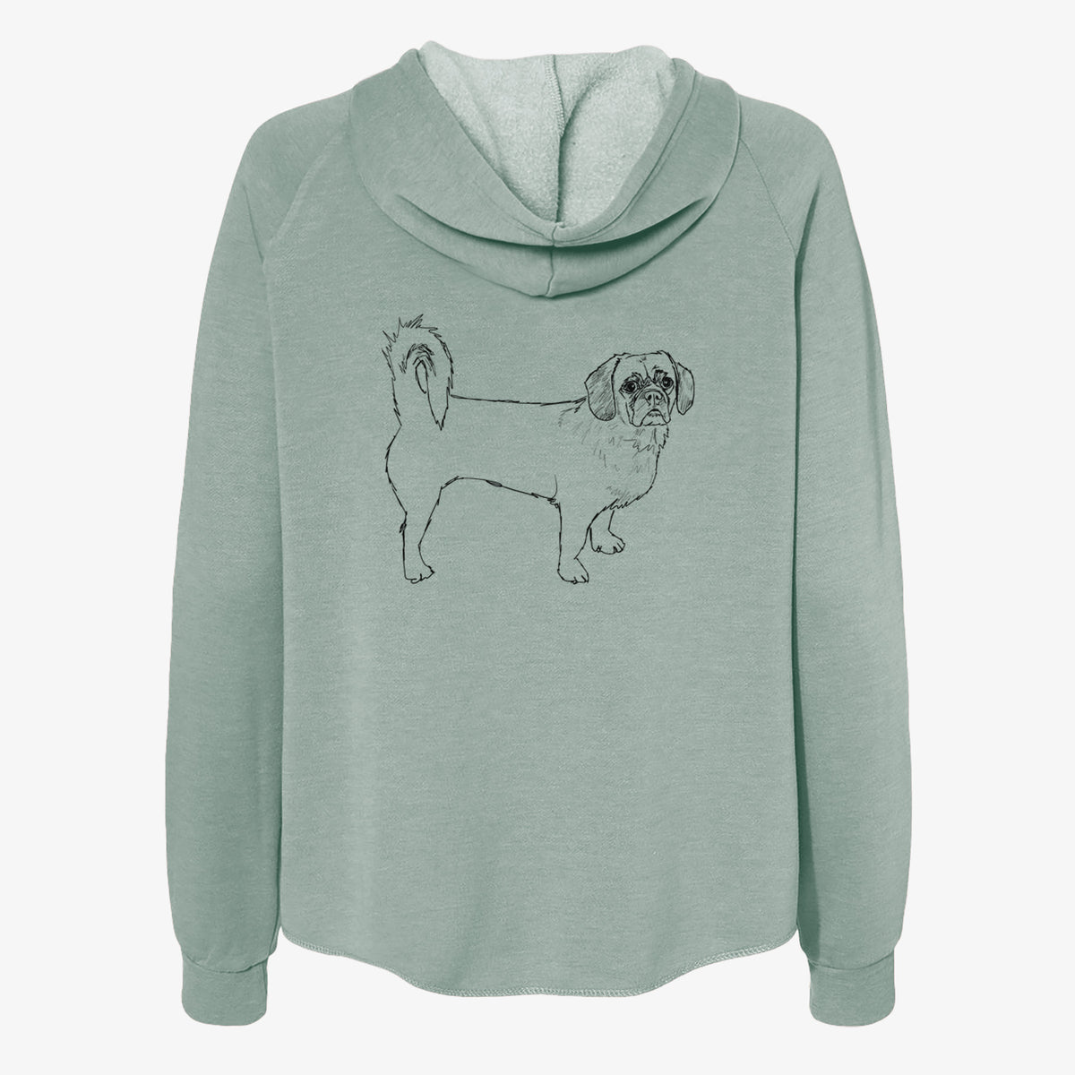 Doodled Stanley the Peagle - Women's Cali Wave Zip-Up Sweatshirt