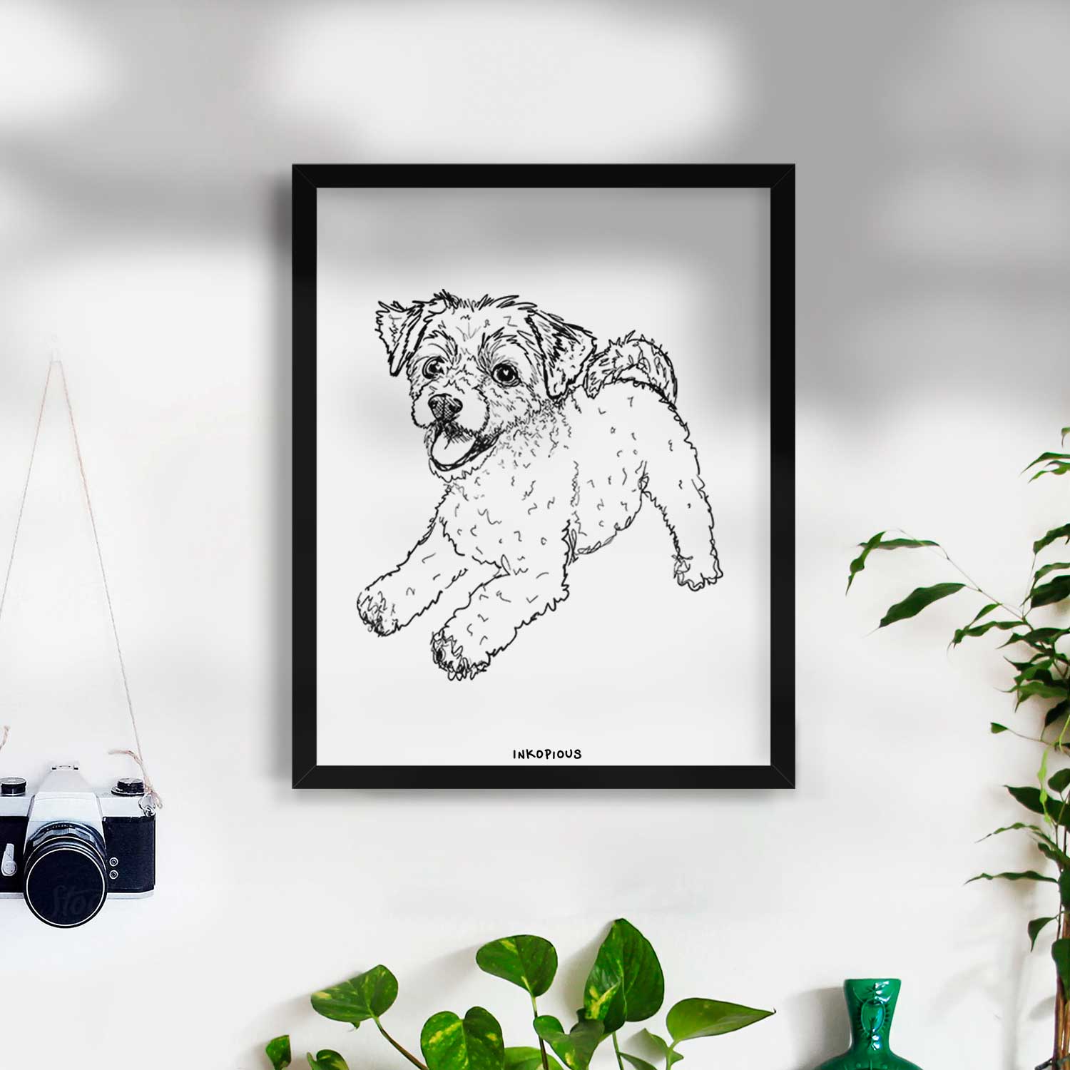 Doodled Stuart the Chipoo Art Print