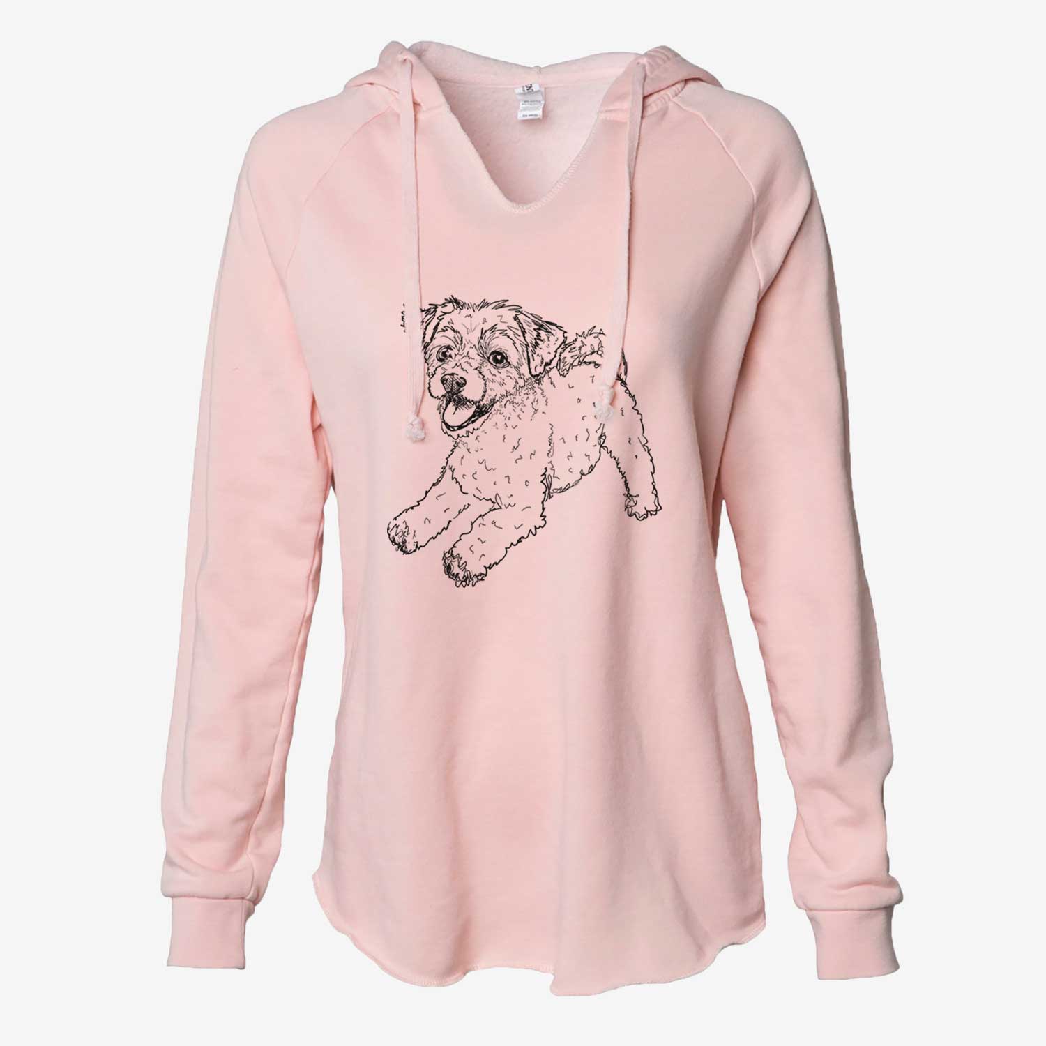 Doodled Stuart the Chipoo - Cali Wave Hooded Sweatshirt