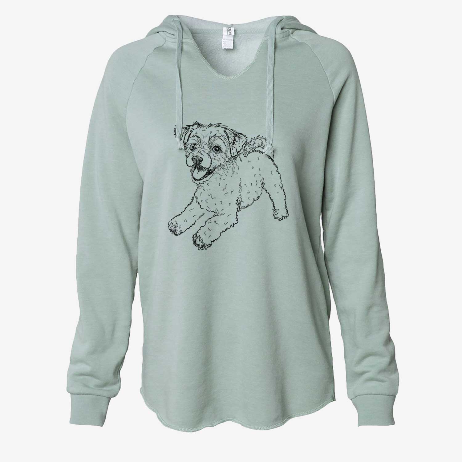 Doodled Stuart the Chipoo - Cali Wave Hooded Sweatshirt