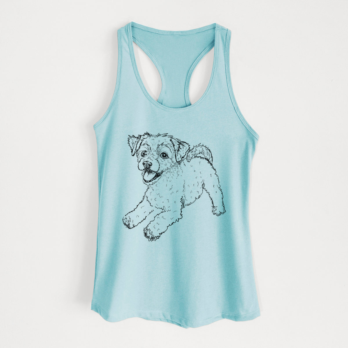 Doodled Stuart the Chipoo - Women&#39;s Racerback Tanktop