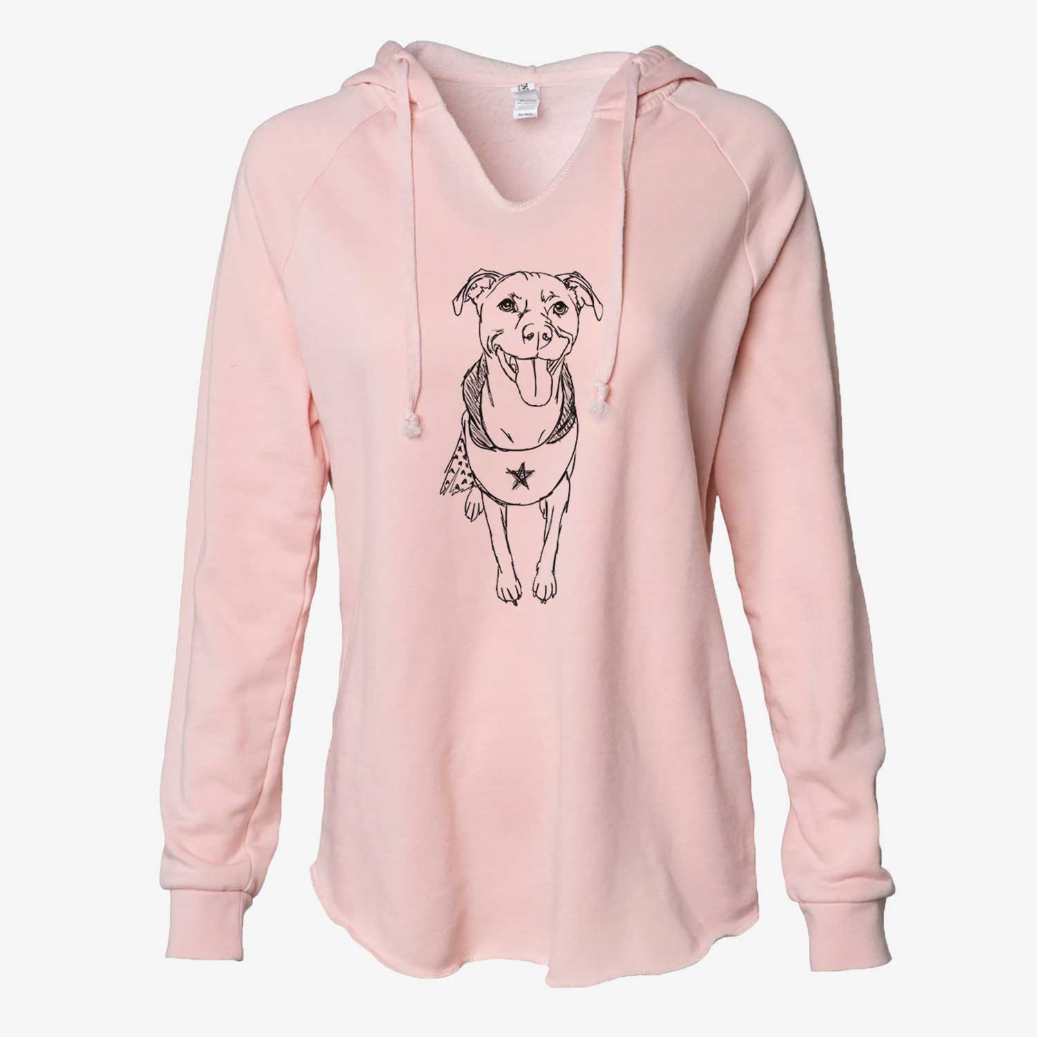 Doodled Super Charlee the Labrador Retriever - Cali Wave Hooded Sweatshirt