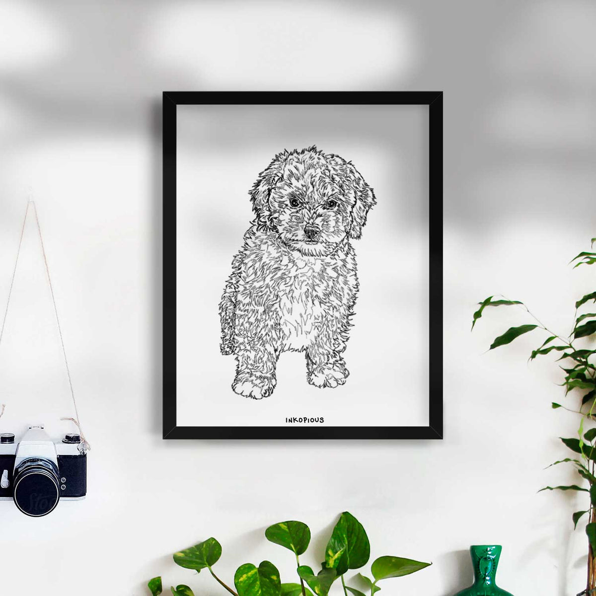 Doodled Sweet Tea the Mini Doodle Art Print