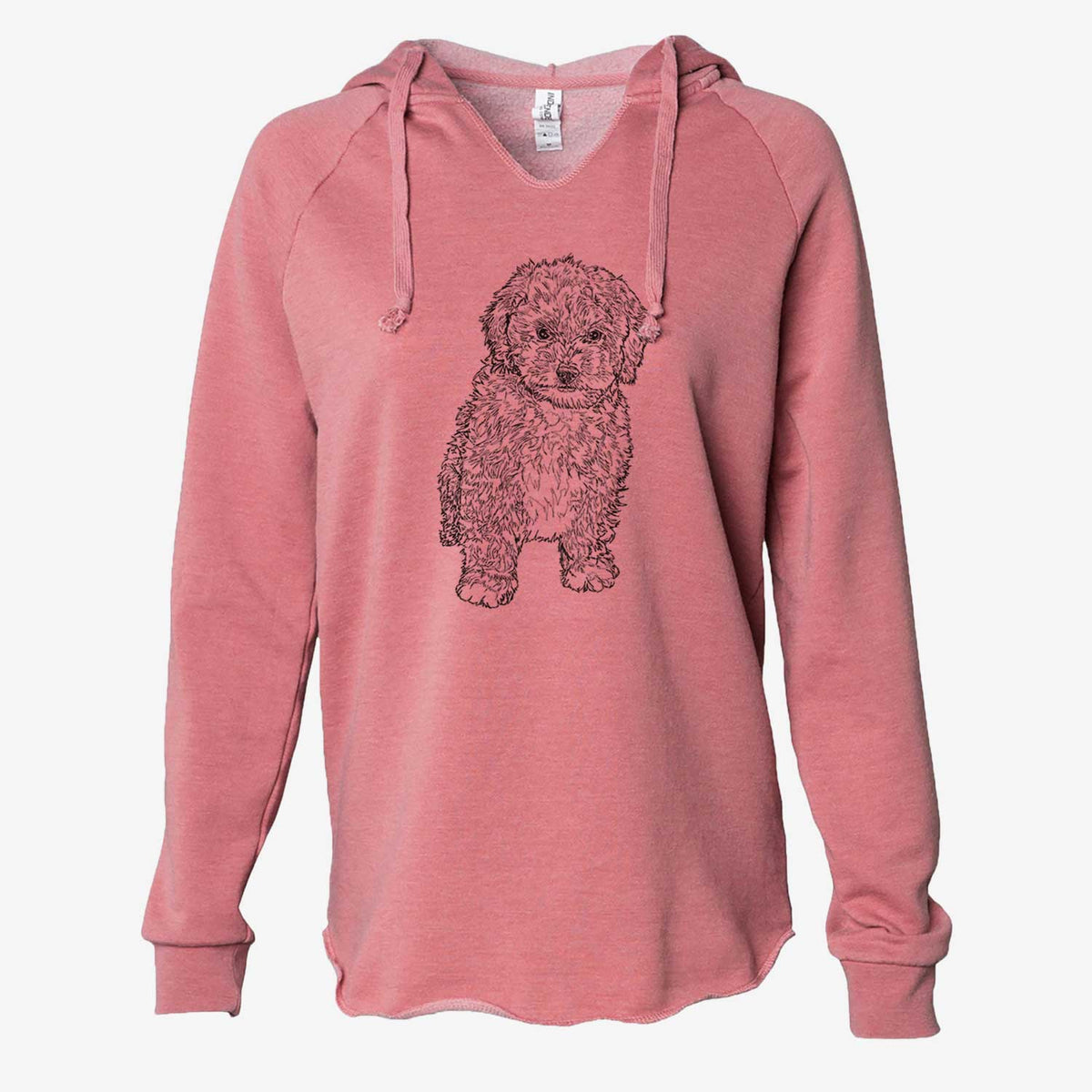 Doodled Sweet Tea the Mini Doodle - Cali Wave Hooded Sweatshirt