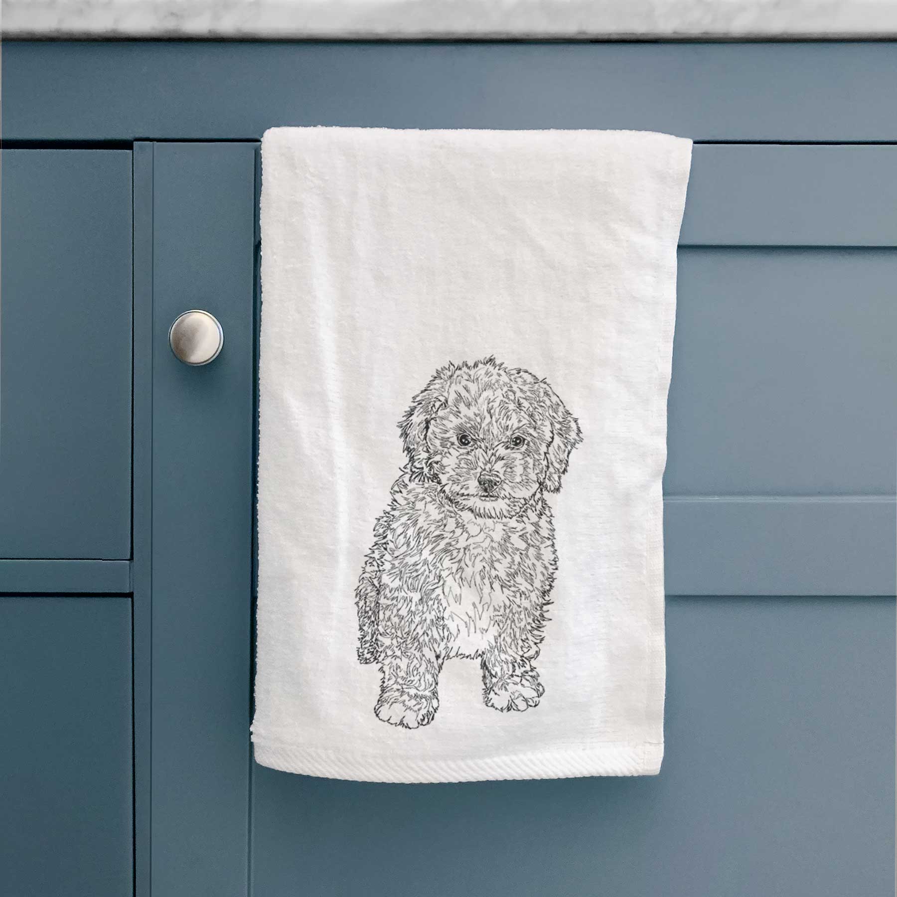 Doodled Sweet Tea the Mini Doodle Decorative Hand Towel