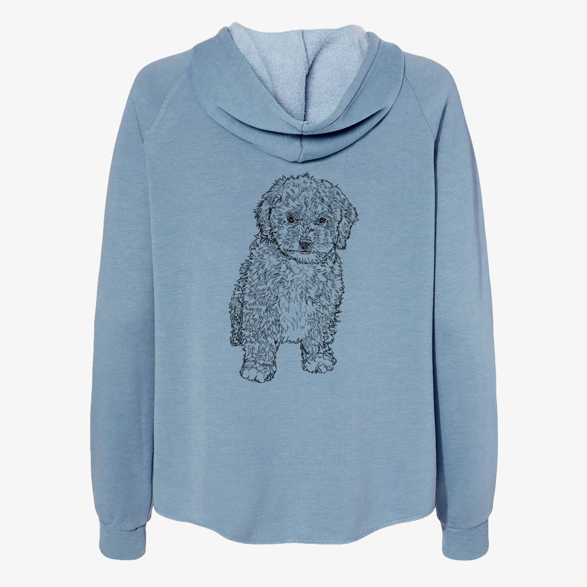 Doodled Sweet Tea the Mini Doodle - Women's Cali Wave Zip-Up Sweatshirt