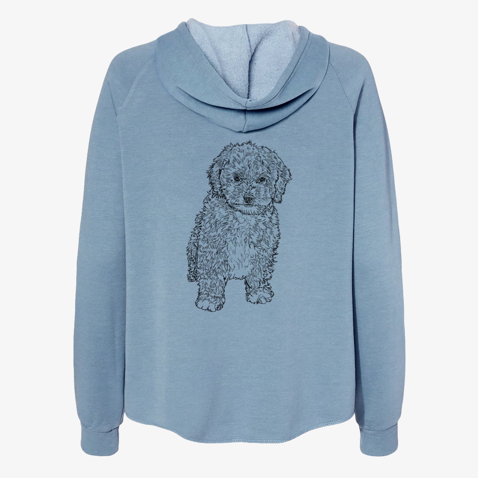 Doodled Sweet Tea the Mini Doodle - Women's Cali Wave Zip-Up Sweatshirt