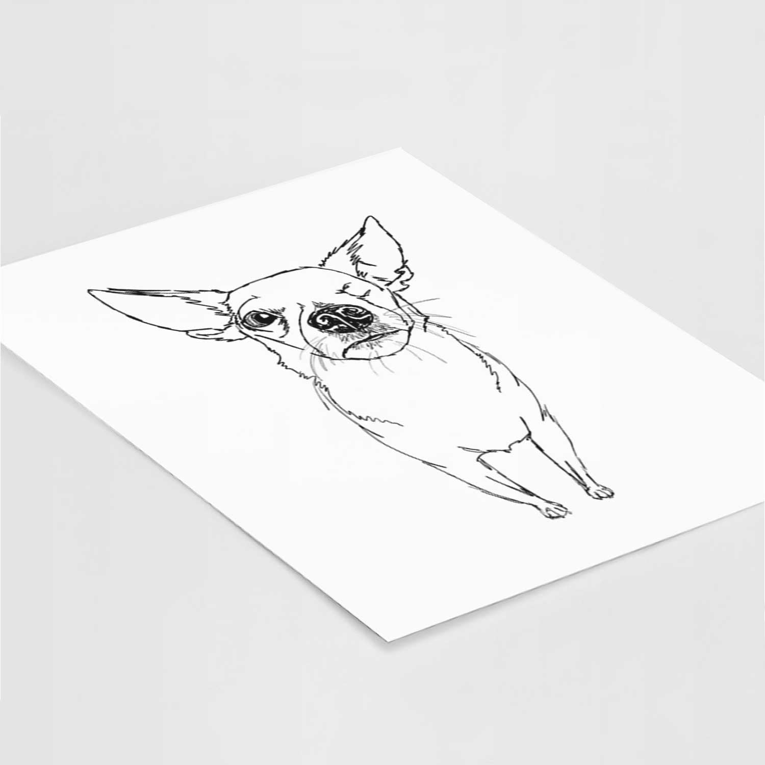 Doodled Tank the One-Eyed Pomchi Art Print