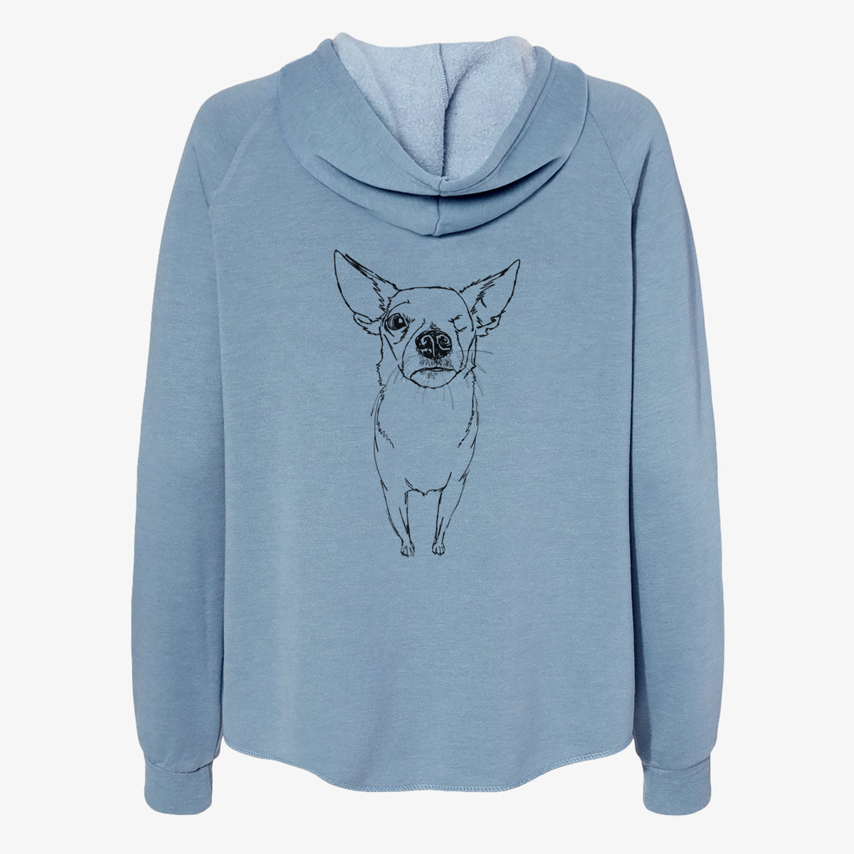 Doodled Tank the One eyed Pomchi - Women's Cali Wave Zip-Up Sweatshirt
