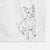 Doodled Tater Tot the American Staffordshire Terrier Decorative Hand Towel