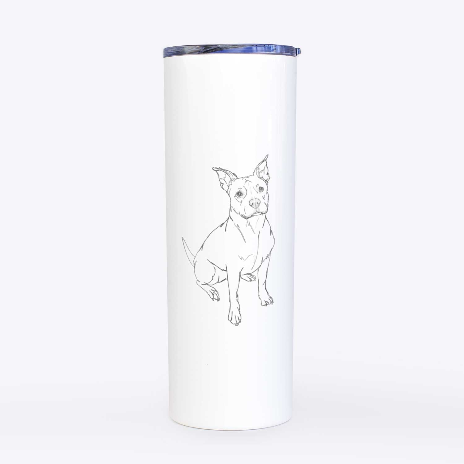 Doodled Tater Tot the American Staffordshire Terrier - 20oz Skinny Tumbler