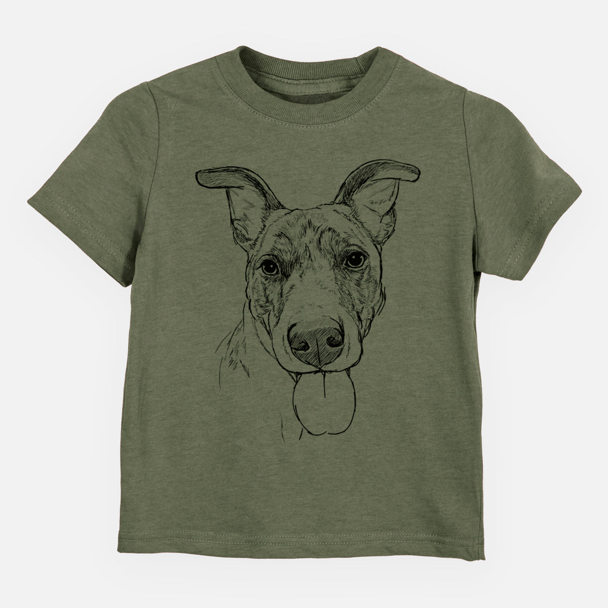 Doodled Tater Tot the Am Staff/German Shepherd Mix - Kids/Youth/Toddler Shirt