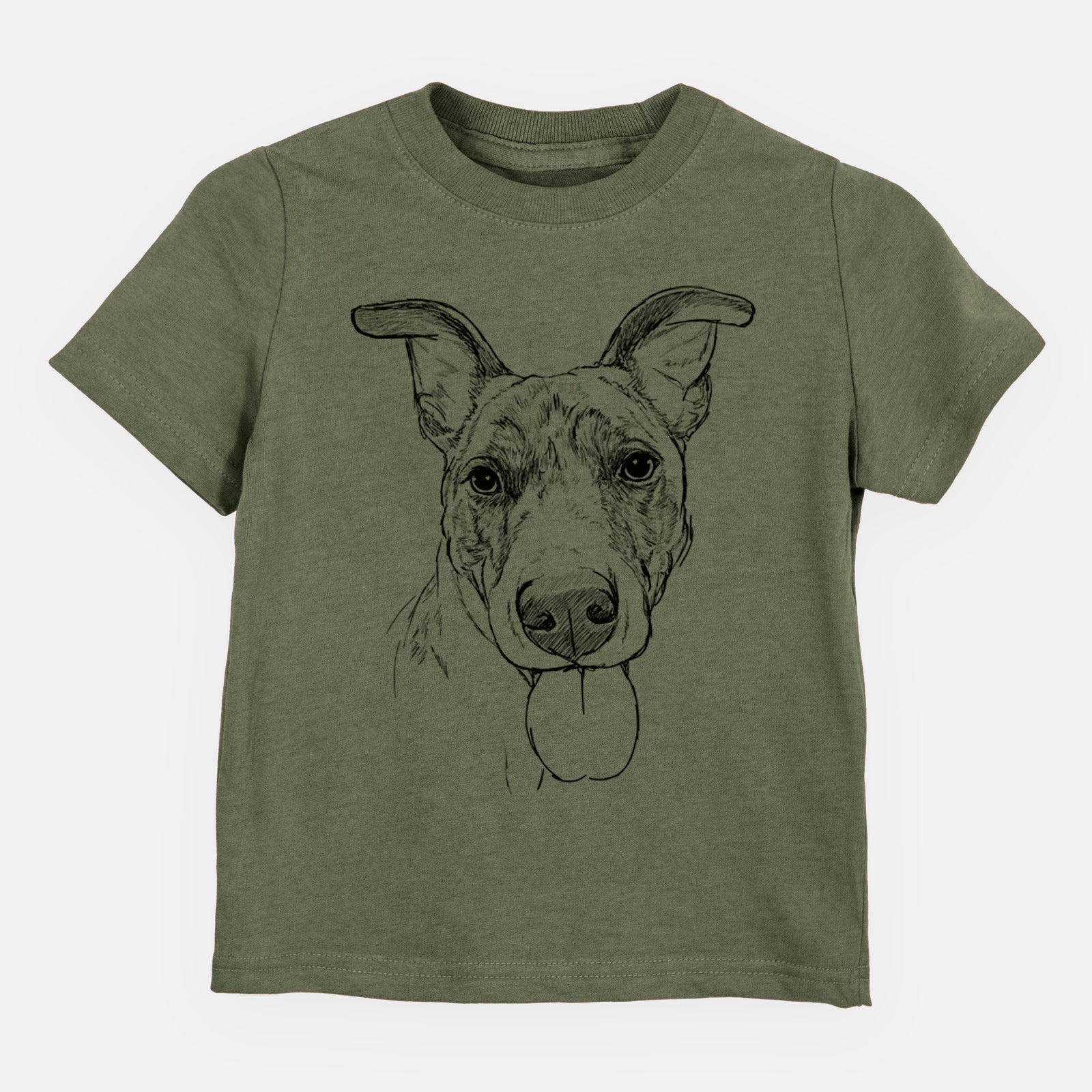 Doodled Tater Tot the Am Staff/German Shepherd Mix - Kids/Youth/Toddler Shirt