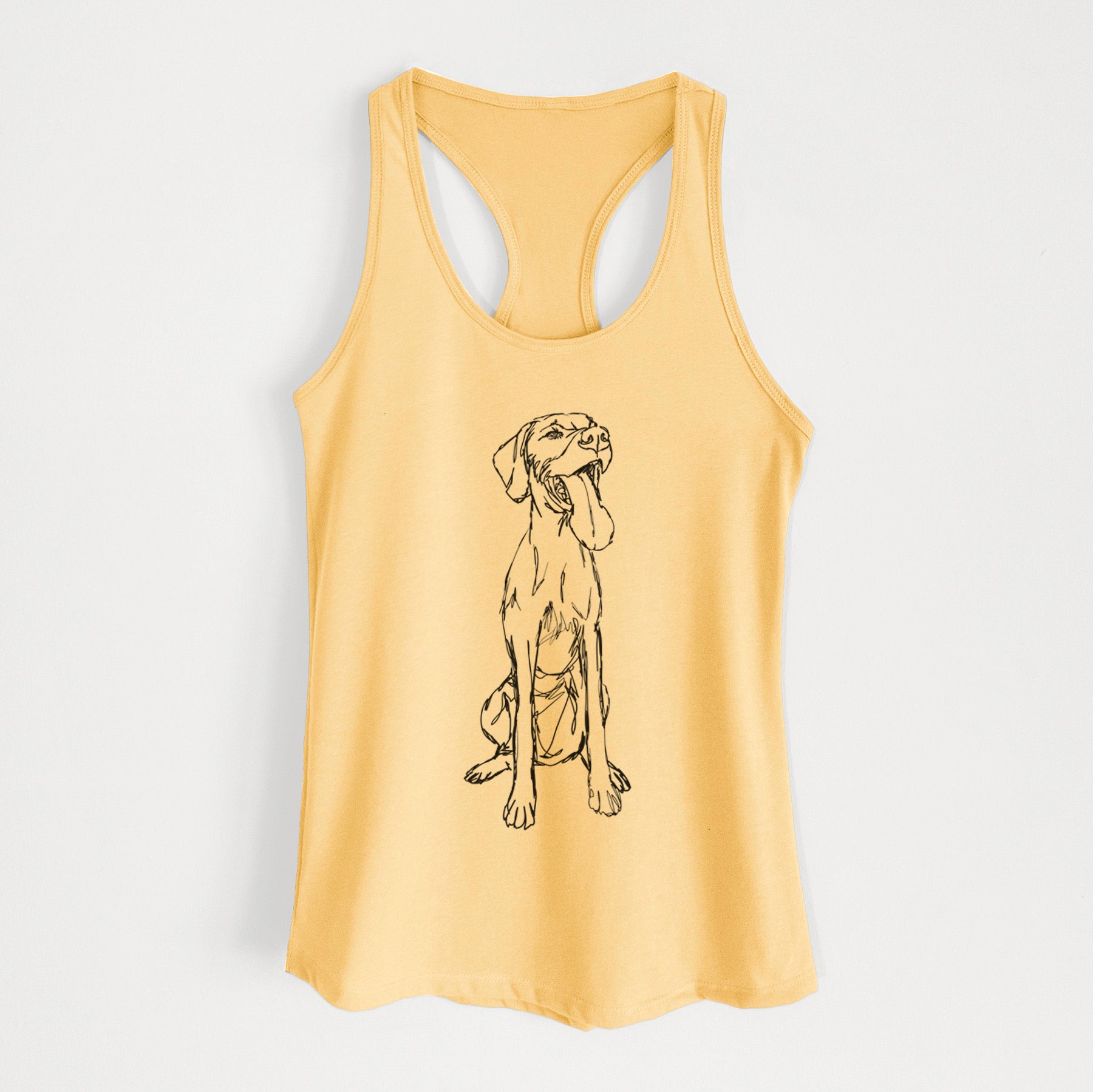 Doodled Tim Riggins the Vizsla - Women's Racerback Tanktop