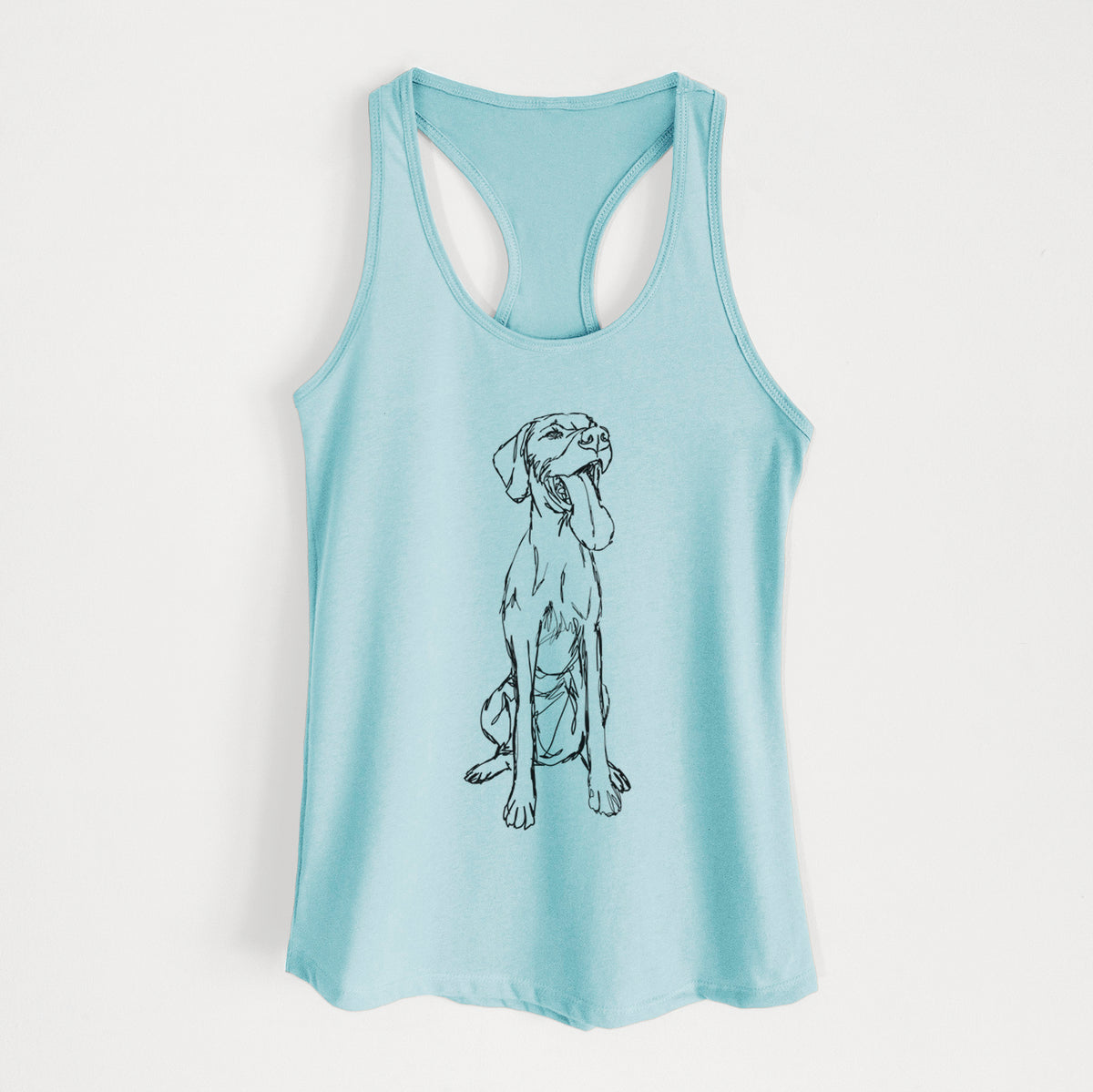 Doodled Tim Riggins the Vizsla - Women&#39;s Racerback Tanktop