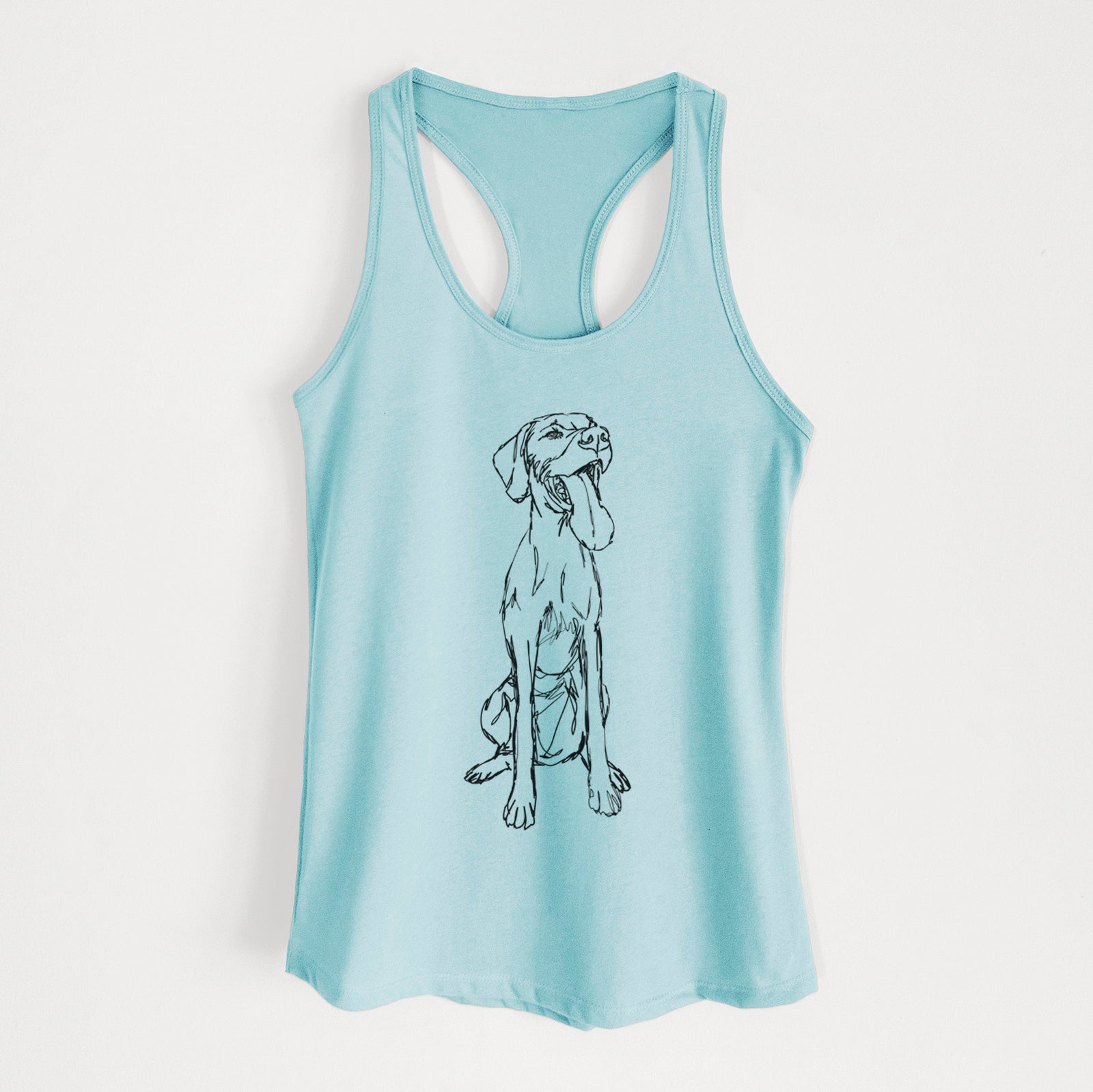 Doodled Tim Riggins the Vizsla - Women's Racerback Tanktop