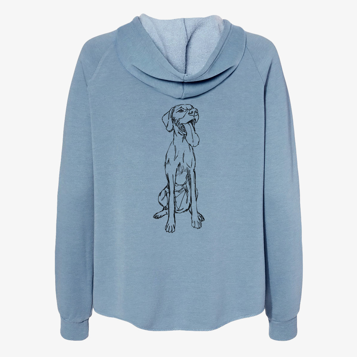 Doodled Tim Riggins the Vizsla - Women's Cali Wave Zip-Up Sweatshirt