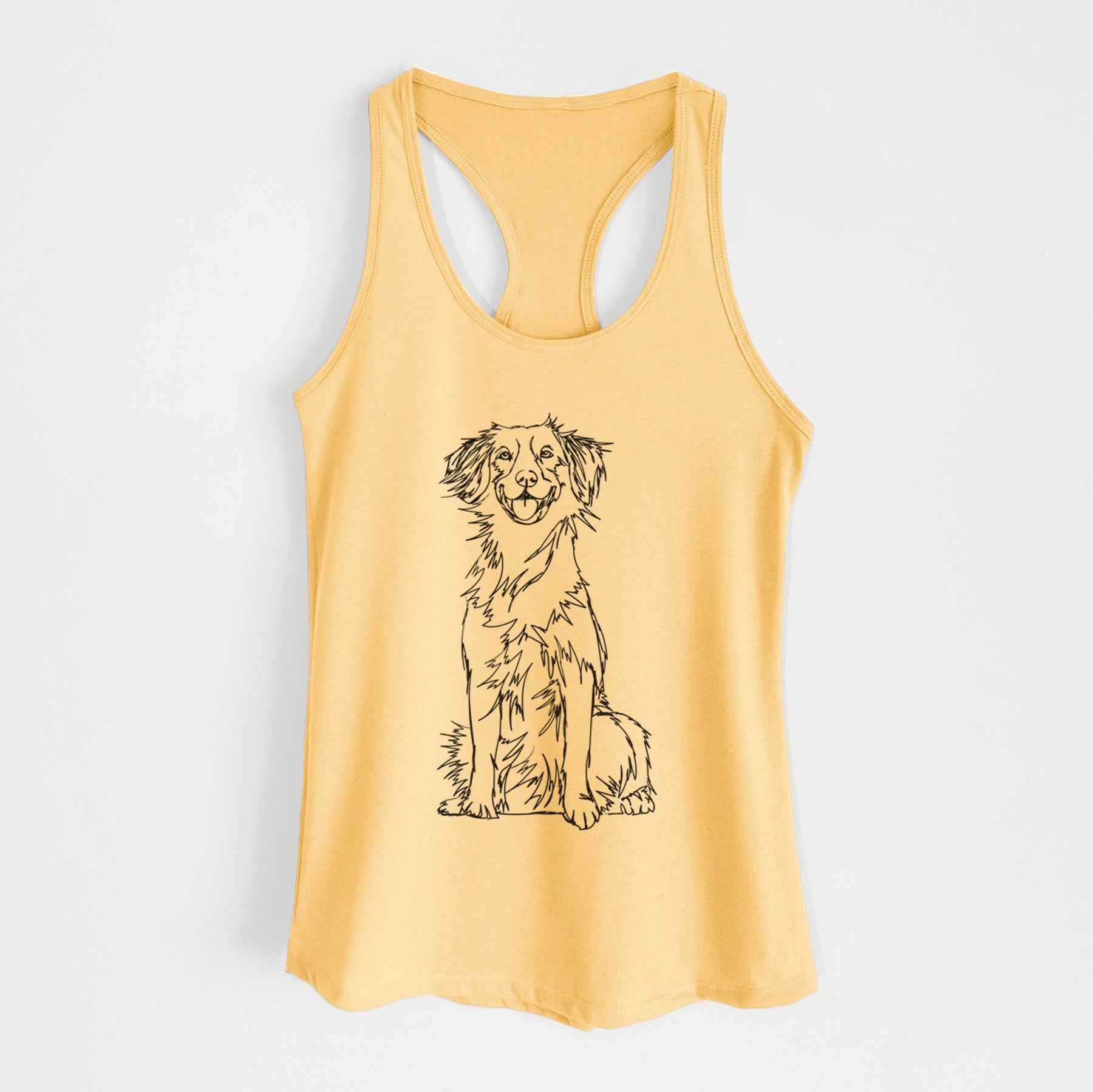 Doodled Nova Scotia Duck Tolling Retriever - Women's Racerback Tanktop