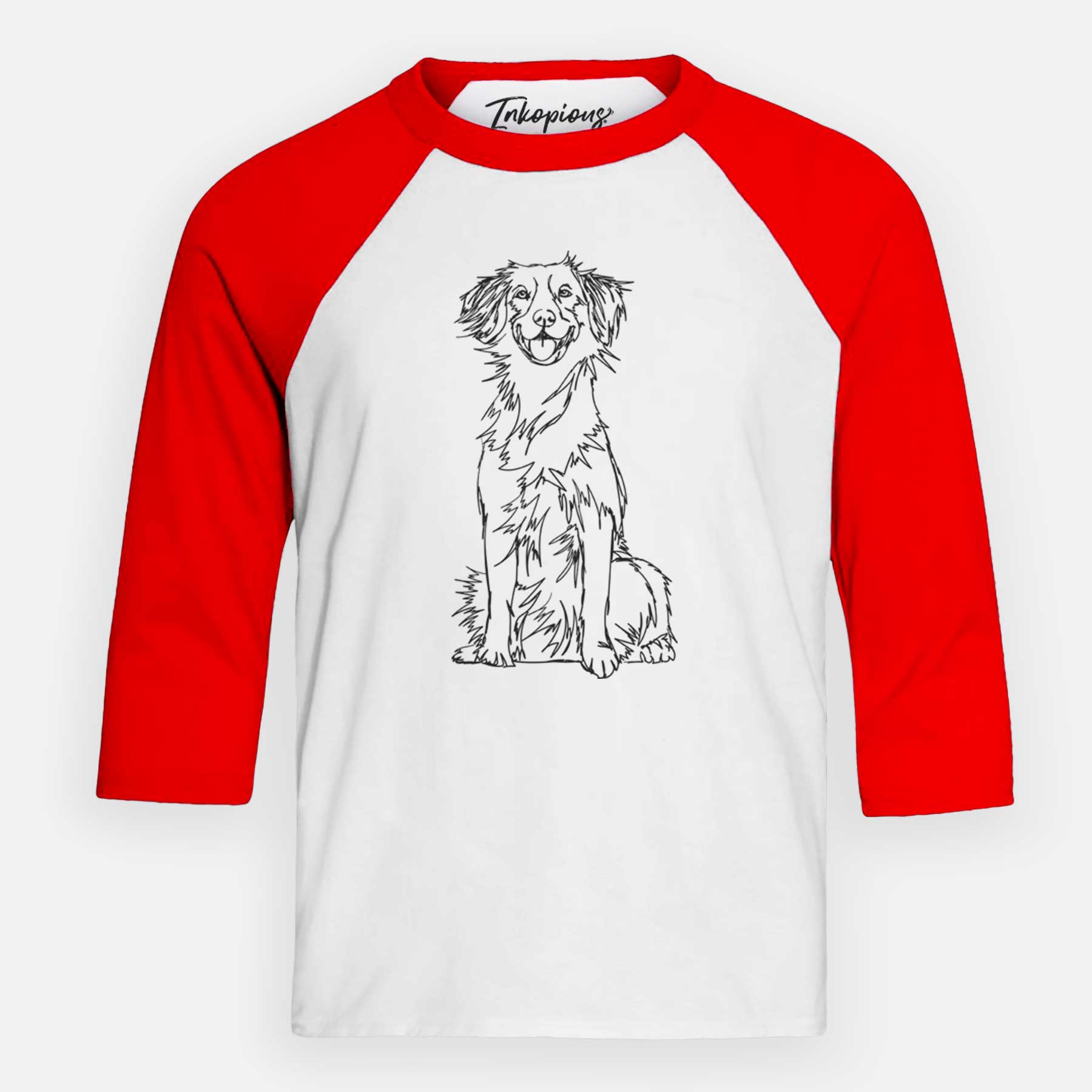 Doodled Nova Scotia Duck Tolling Retriever - Youth 3/4 Long Sleeve