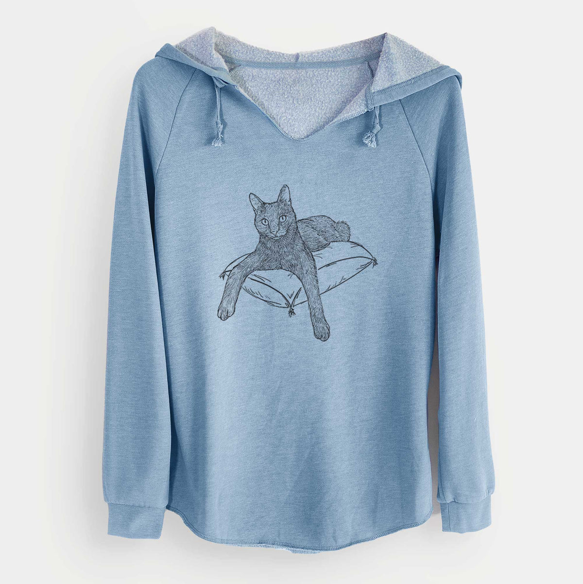 Doodled Tommy the Cat - Cali Wave Hooded Sweatshirt