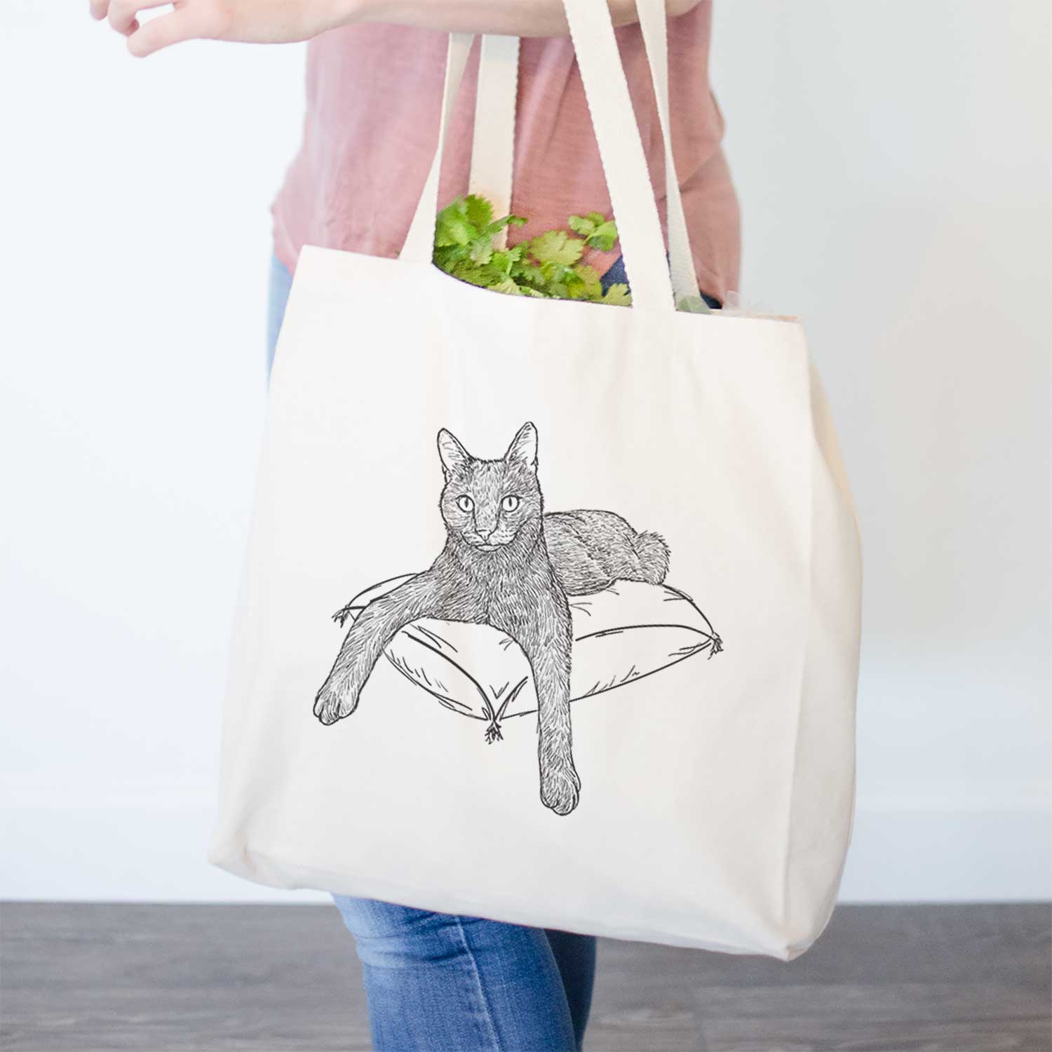 Doodled Tommy the Cat - Tote Bag