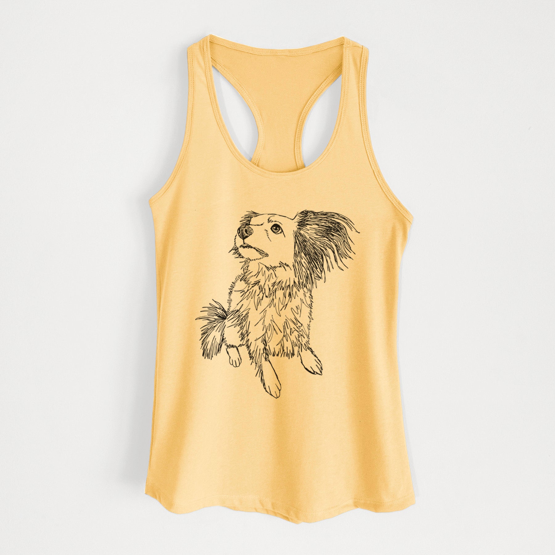 Doodled Tony the Mixed Breed - Women's Racerback Tanktop