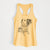 Doodled Tony the Mixed Breed - Women's Racerback Tanktop