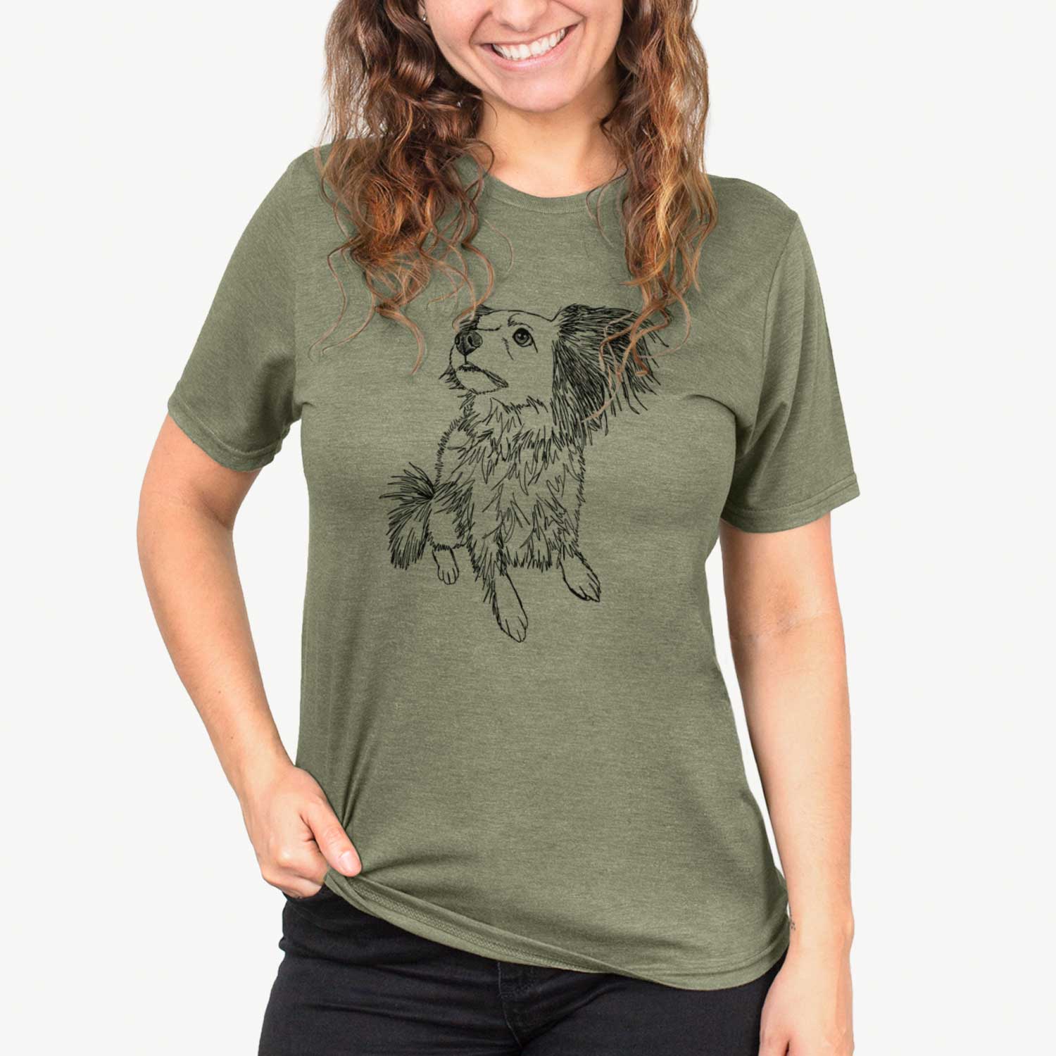 Doodled Tony the Mixed Breed - Unisex Crewneck