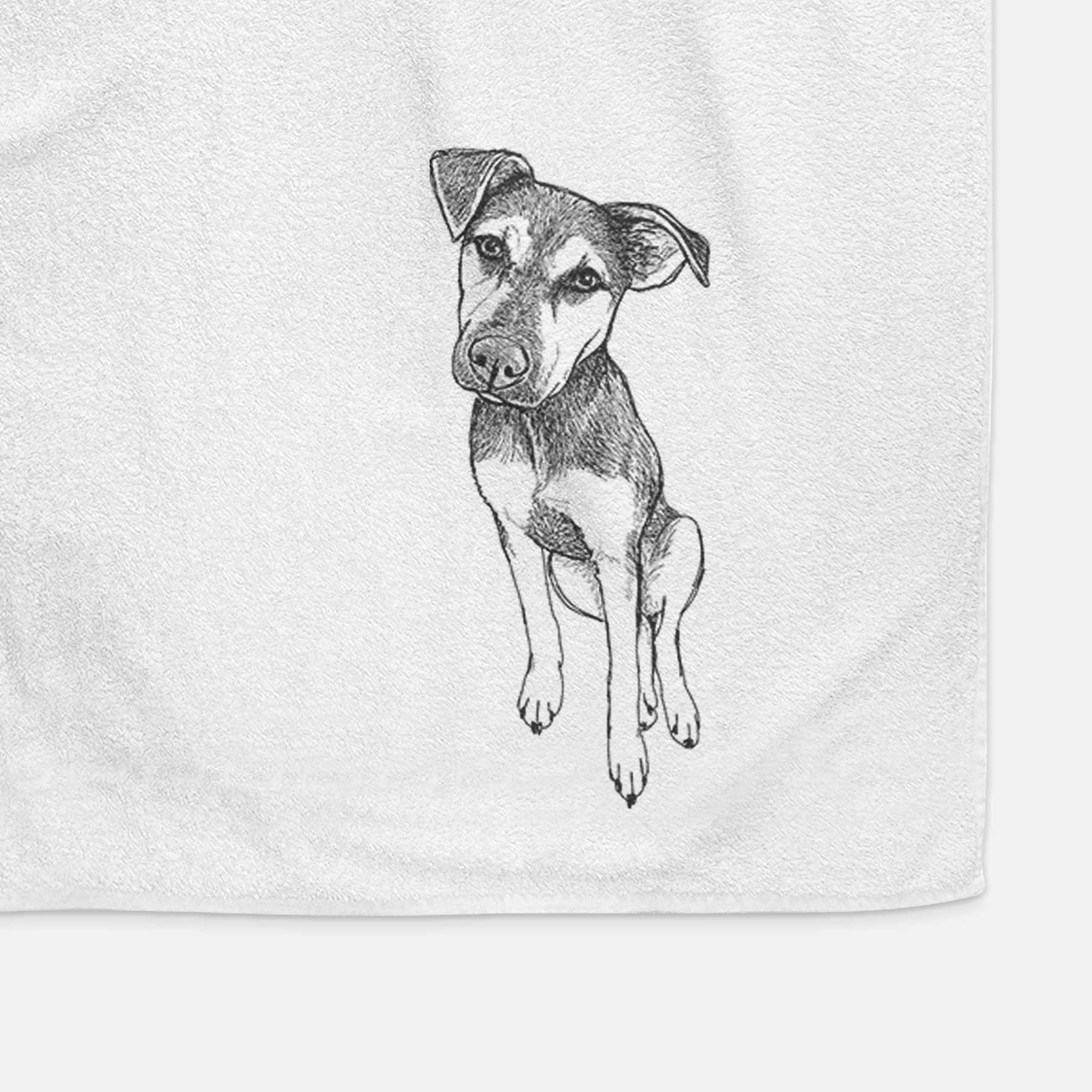 Doodled Tuesday the Mixed Breed Decorative Hand Towel