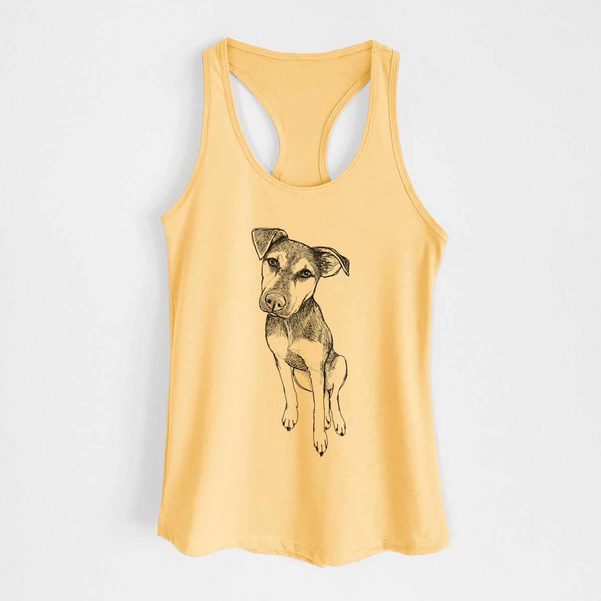 Doodled Tuesday the Mixed Breed - Women's Racerback Tanktop