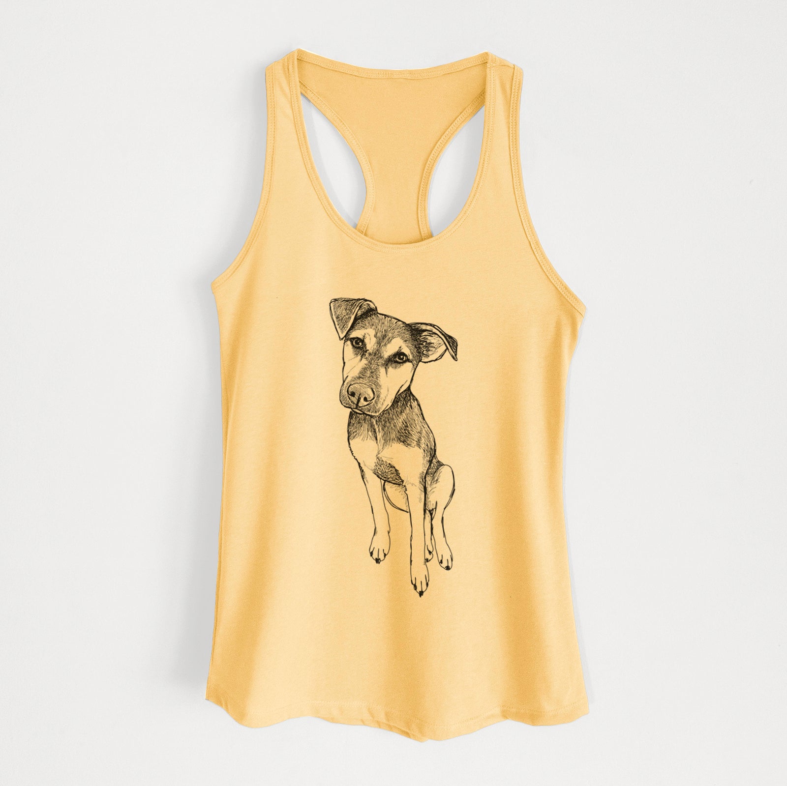 Doodled Tuesday the Mixed Breed - Women's Racerback Tanktop