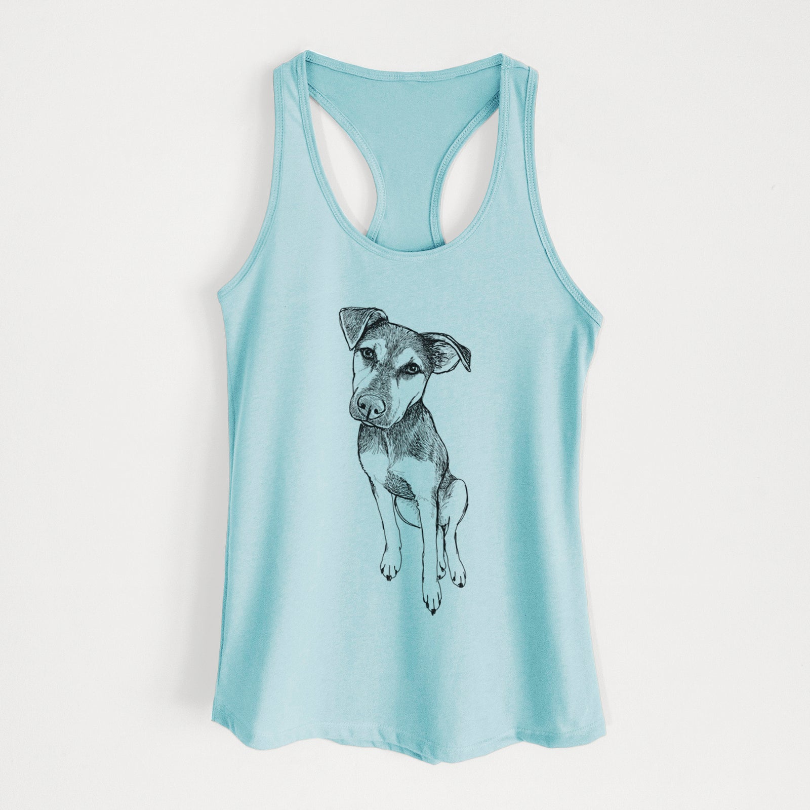 Doodled Tuesday the Mixed Breed - Women's Racerback Tanktop