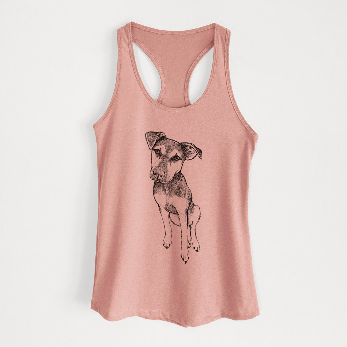 Doodled Tuesday the Mixed Breed - Women's Racerback Tanktop