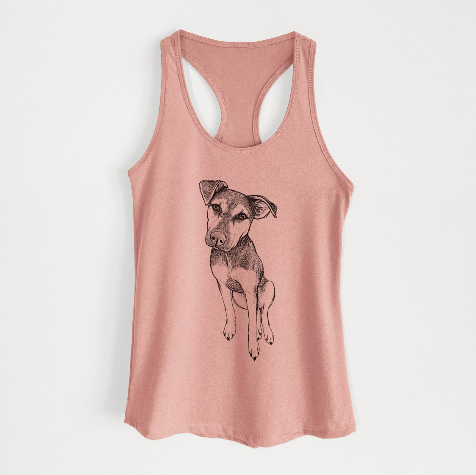 Doodled Tuesday the Mixed Breed - Women's Racerback Tanktop