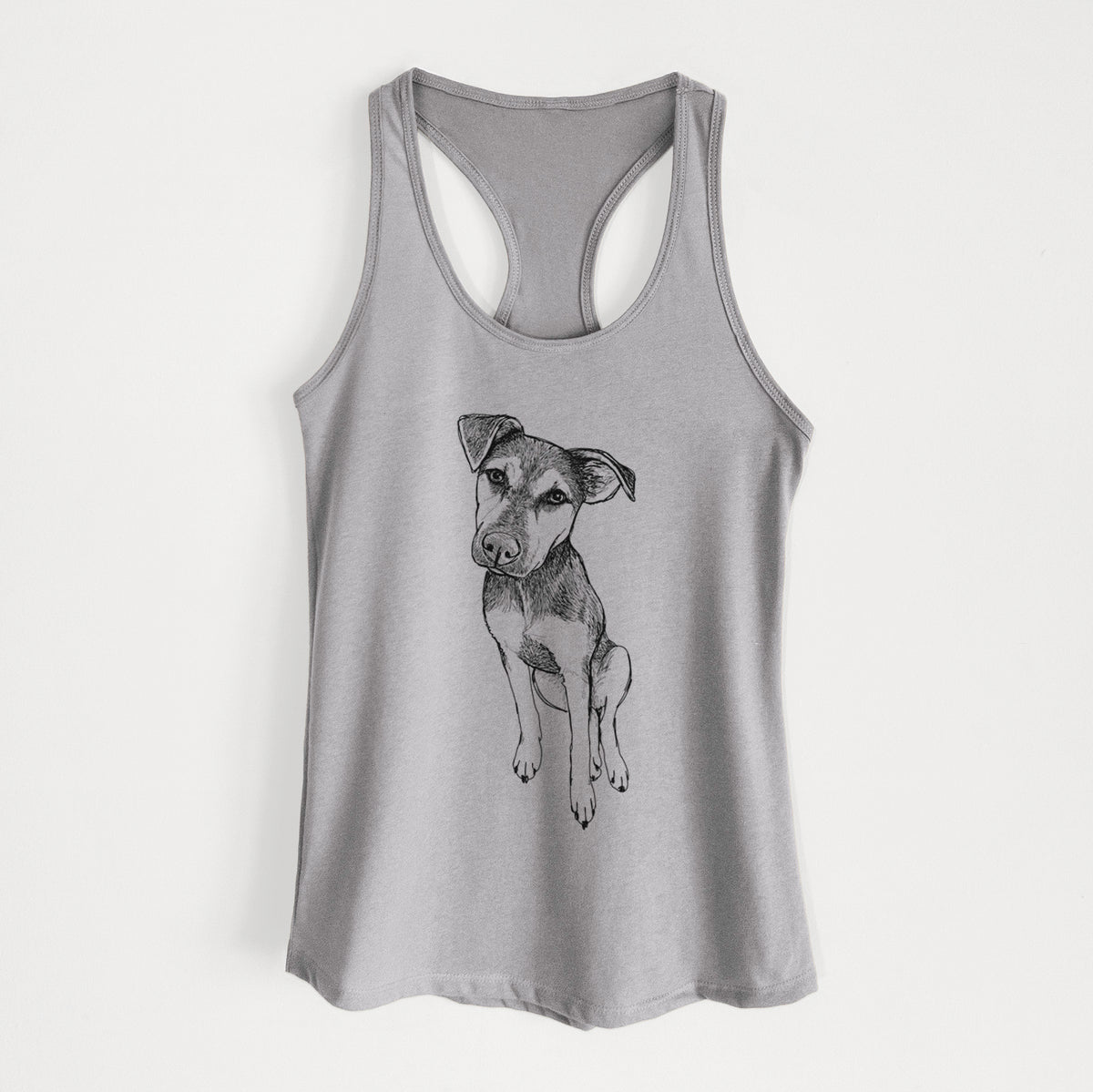 Doodled Tuesday the Mixed Breed - Women's Racerback Tanktop