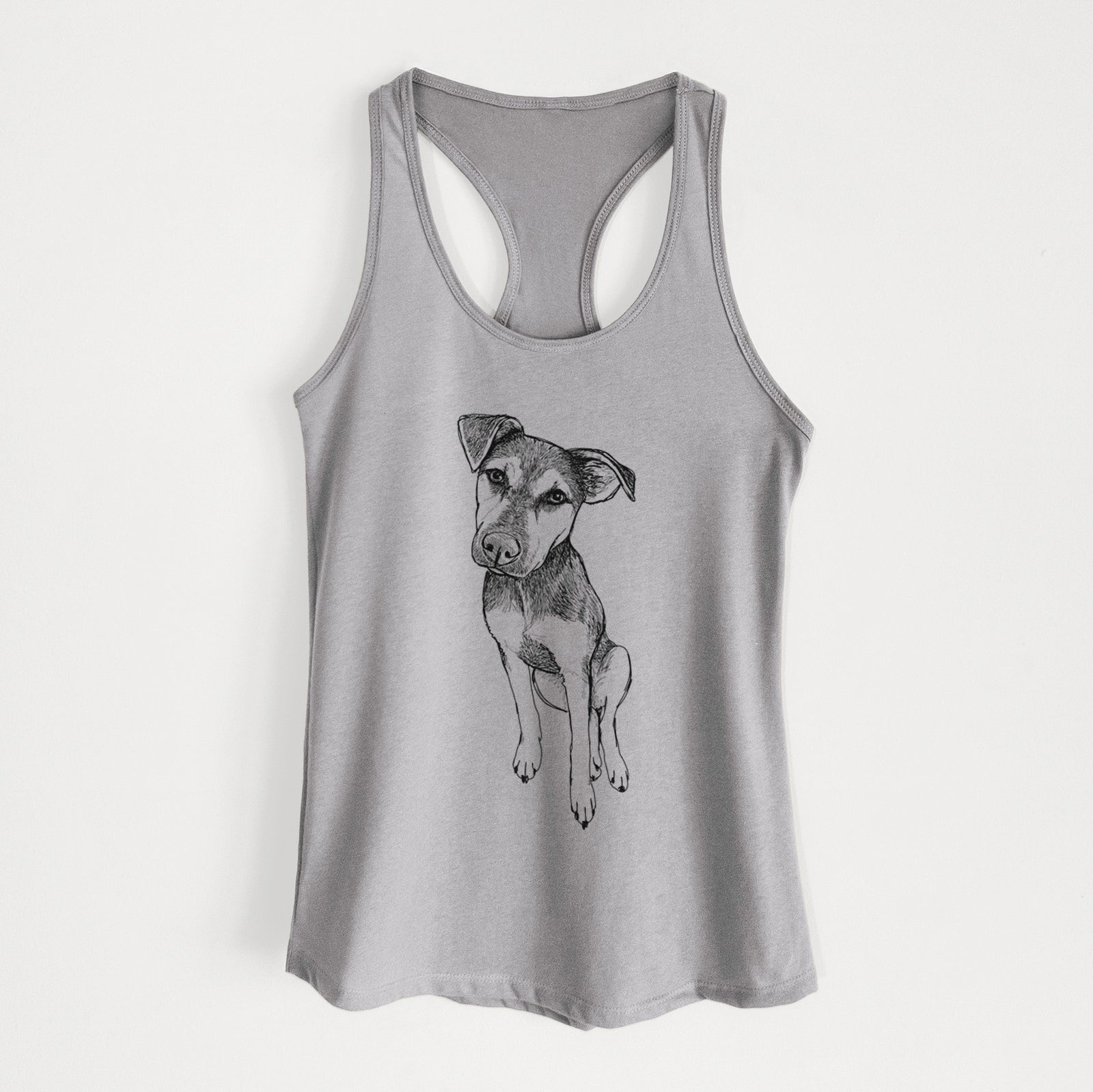 Doodled Tuesday the Mixed Breed - Women's Racerback Tanktop