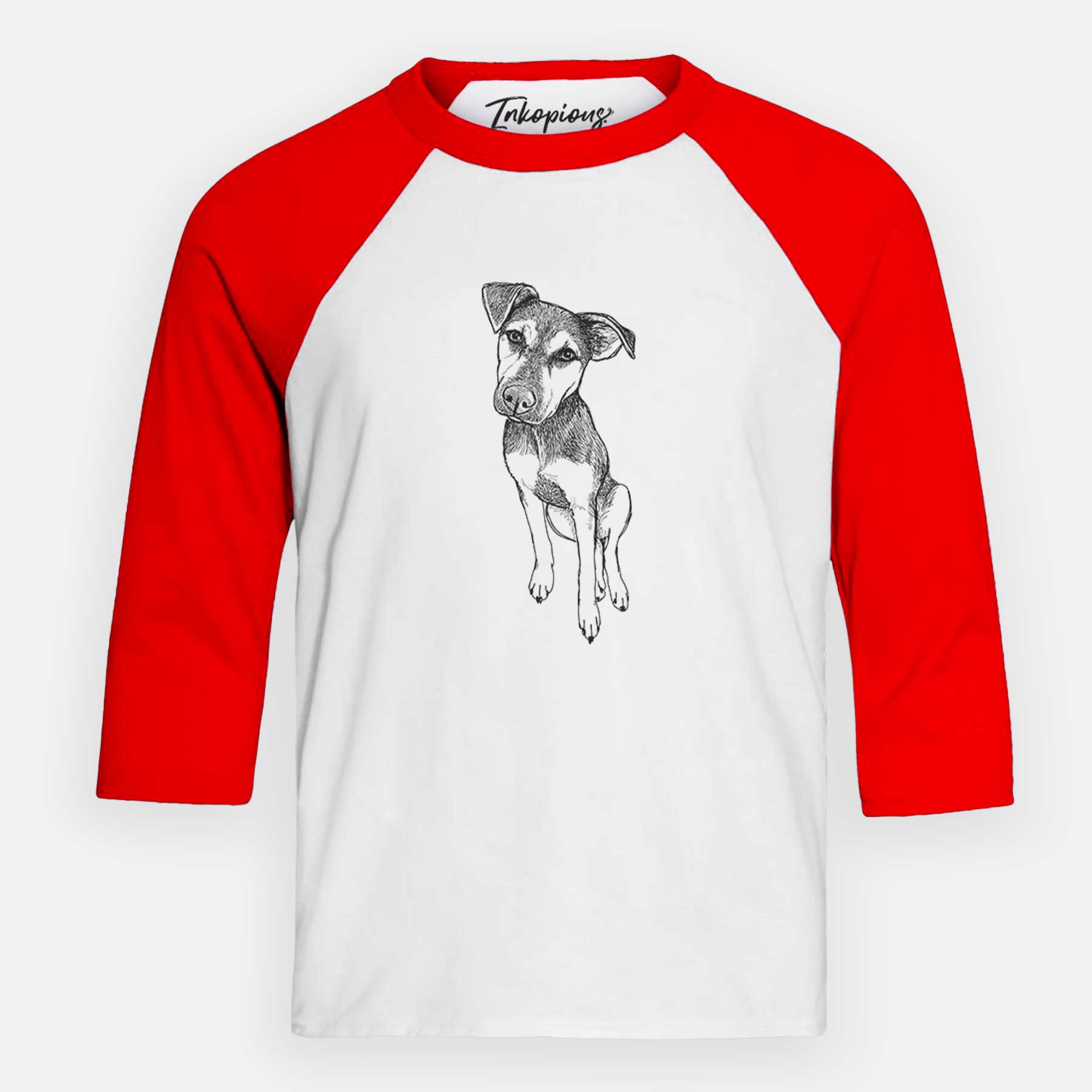 Doodled Tuesday the Mixed Breed - Youth 3/4 Long Sleeve