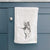 Doodled Vinny the Pitbull Mix Decorative Hand Towel