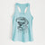 Doodled Violet the Boxer - Women's Racerback Tanktop