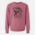 Doodled Violet the Boxer - Unisex Pigment Dyed Crew Sweatshirt