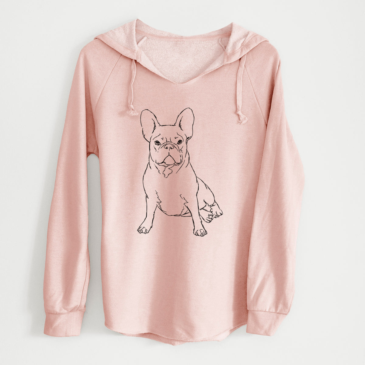 Doodled Violet the French Bulldog - Cali Wave Hooded Sweatshirt