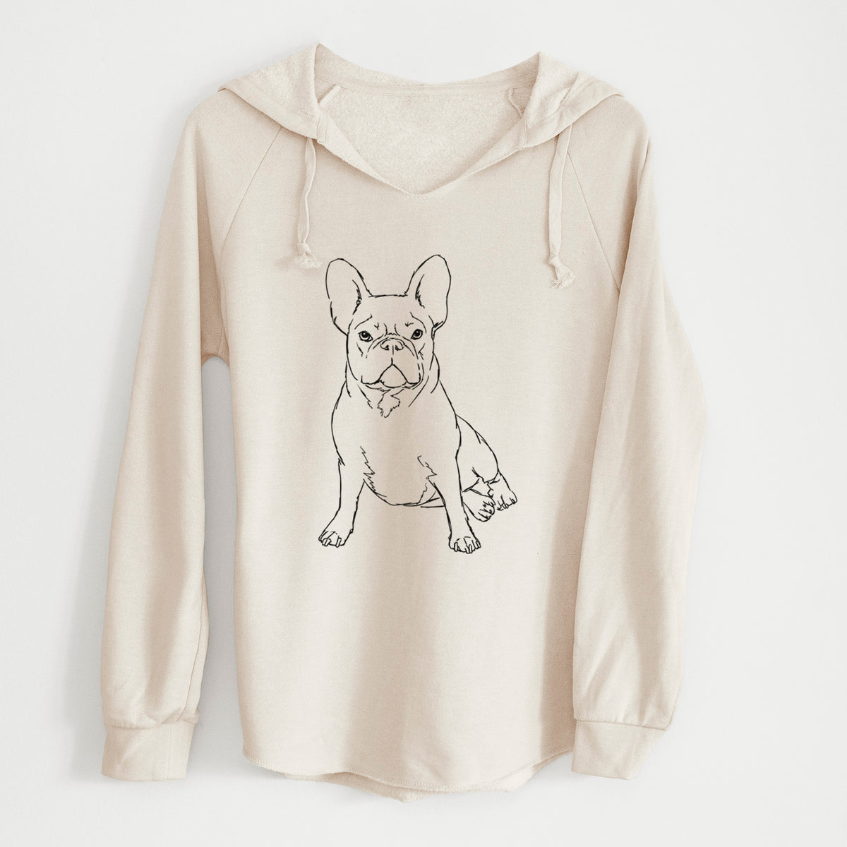Doodled Violet the French Bulldog - Cali Wave Hooded Sweatshirt