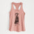 Doodled Whiskey the Doberman Pinscher - Women's Racerback Tanktop