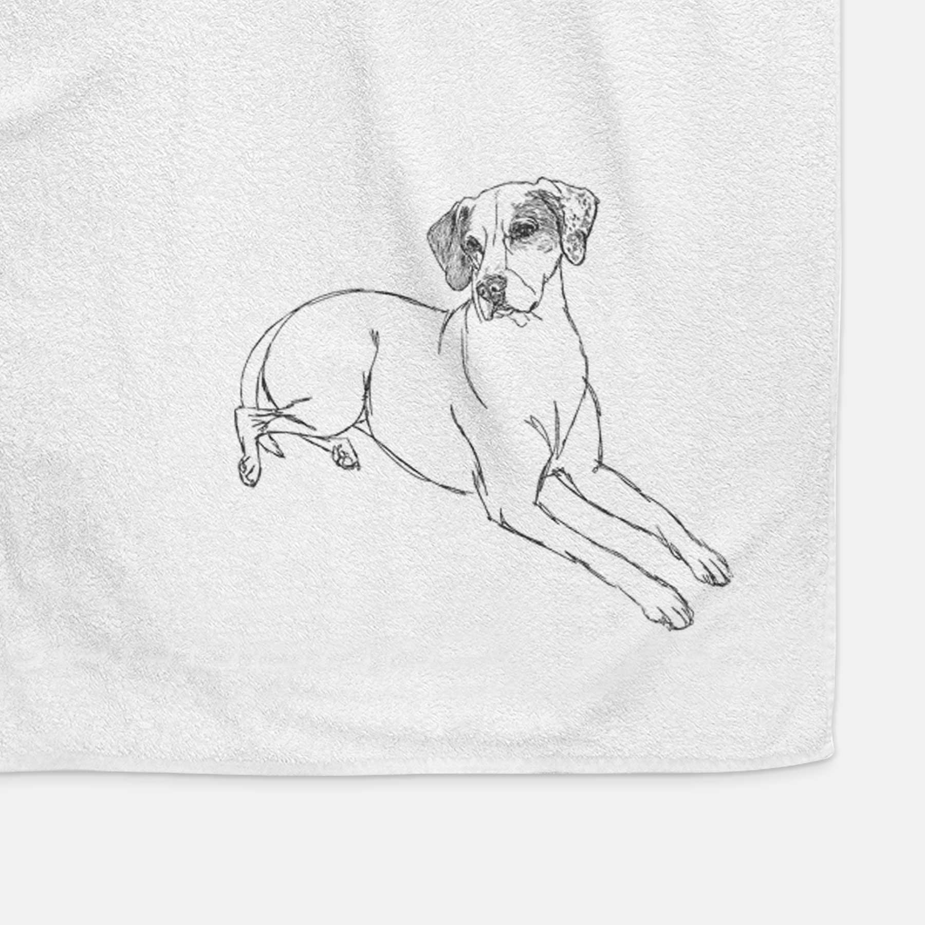 Doodled Willow the English Pointer Decorative Hand Towel