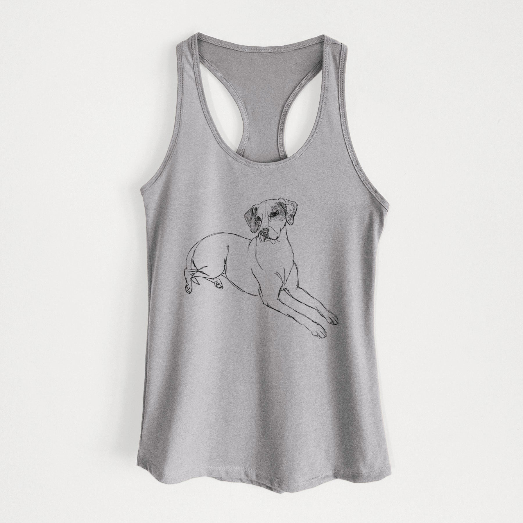 Doodled Willow the English Pointer - Women's Racerback Tanktop