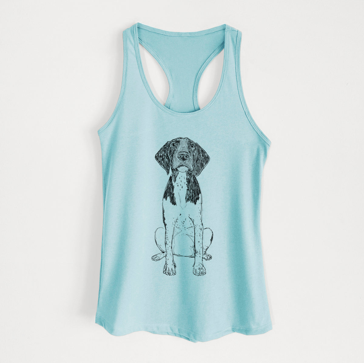 Doodled Winchester the German Shorthaired Pointer - Women&#39;s Racerback Tanktop