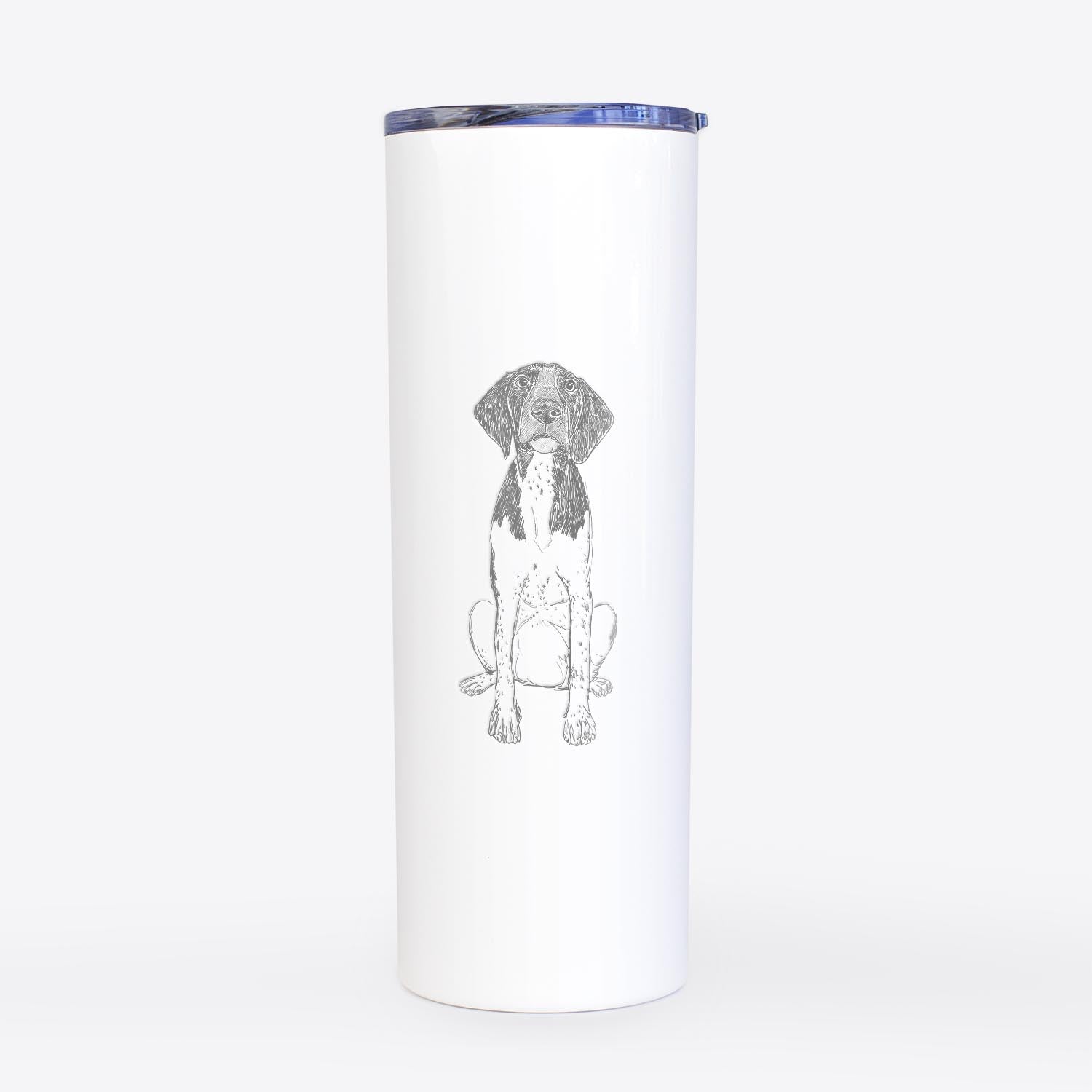 Doodled Winchester the German Shorthaired Pointer Puppy - 20oz Skinny Tumbler