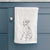 Doodled Winston the Italian Greyhound Puppy Decorative Hand Towel