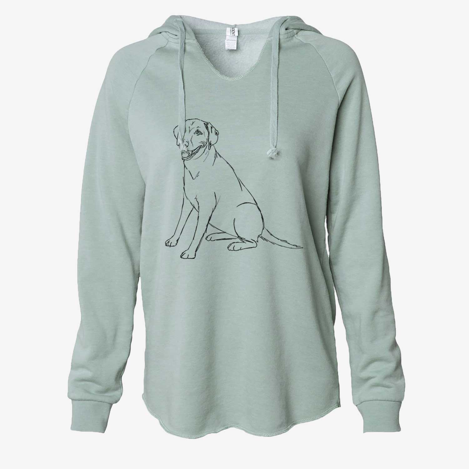 Doodled Winston the Labmaraner - Cali Wave Hooded Sweatshirt